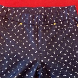 Michael Kors paisley print stretch ankle pants